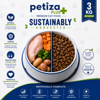 Petiza Plus Premium Cat Food Fish Flavor 3kg Bucket My Store