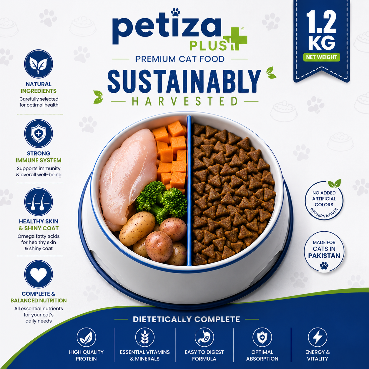 Petiza Plus Premium Cat Food Fish Flavor My Store