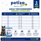 Petiza Plus Premium Cat Food Fish Flavor 3kg Bucket My Store
